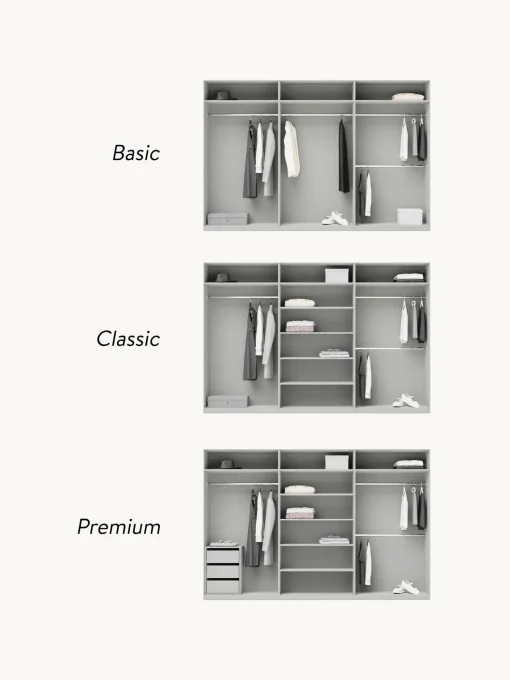 Armario Modular Charlotte, 6 Puertas (300 Cm), Diferentes Variantes