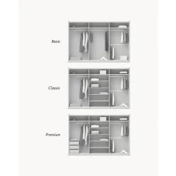 Armario Modular Charlotte, 3 Puertas Correderas (300 Cm), Diferentes Variantes