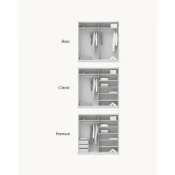 Armario Modular Leon, 2 Puertas Correderas (200 Cm), Diferentes Variantes