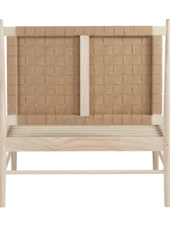 Cama De Madera Con Cabecero De Yute Kopenhamn