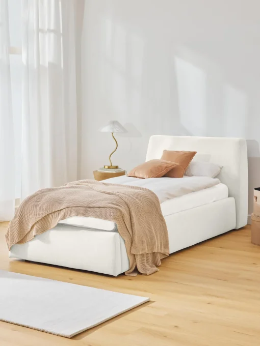 Cama Individual Cloud, Con Espacio De Almacenamiento