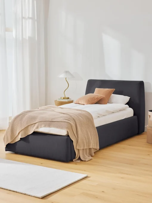 Cama Individual Cloud, Con Espacio De Almacenamiento