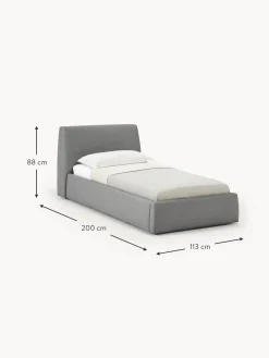 Cama Individual Cloud, Con Espacio De Almacenamiento