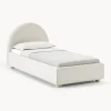 Cama Individual En Tejido Boucle Ebba, Con Espacio De Almacenamiento