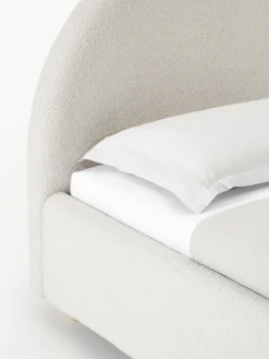 Cama Individual En Tejido Boucle Ebba, Con Espacio De Almacenamiento
