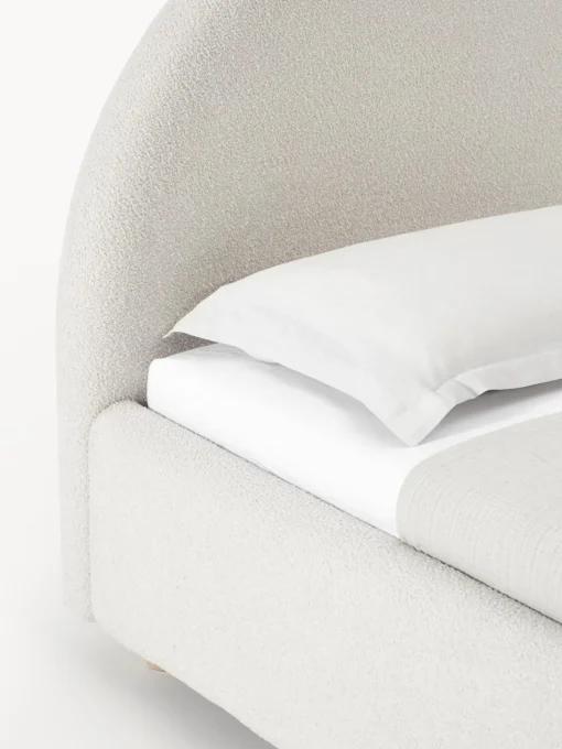 Cama Individual En Tejido Boucle Ebba, Con Espacio De Almacenamiento