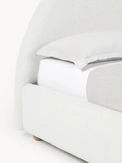 Cama Tapizada En Tejido Boucle Ebba, Con Espacio De Almacenamiento