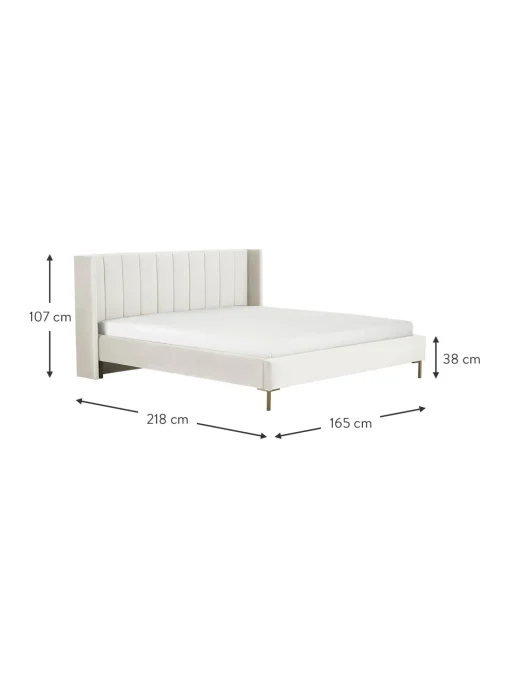 Cama Tapizada En Terciopelo Dusk