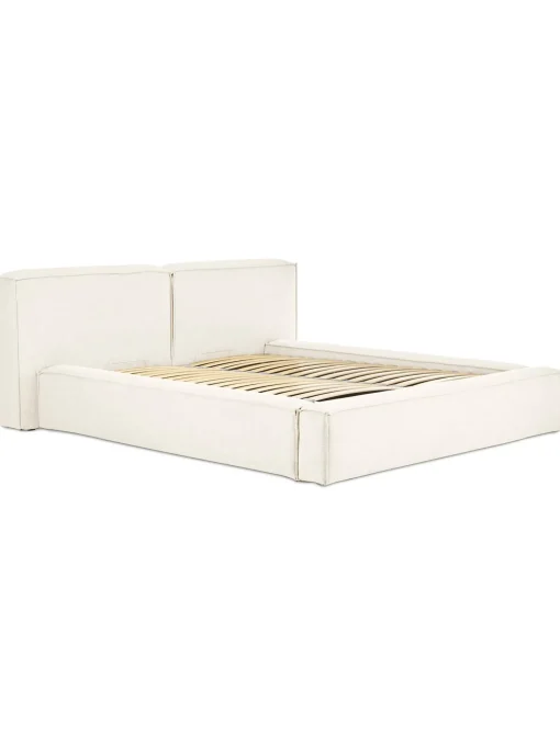 Cama Tapizada Lennon, Con Espacio De Almacenamiento