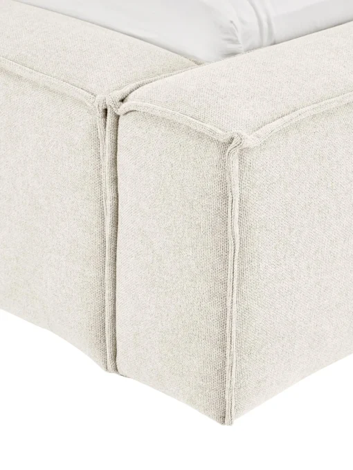 Cama Tapizada Lennon, Con Espacio De Almacenamiento
