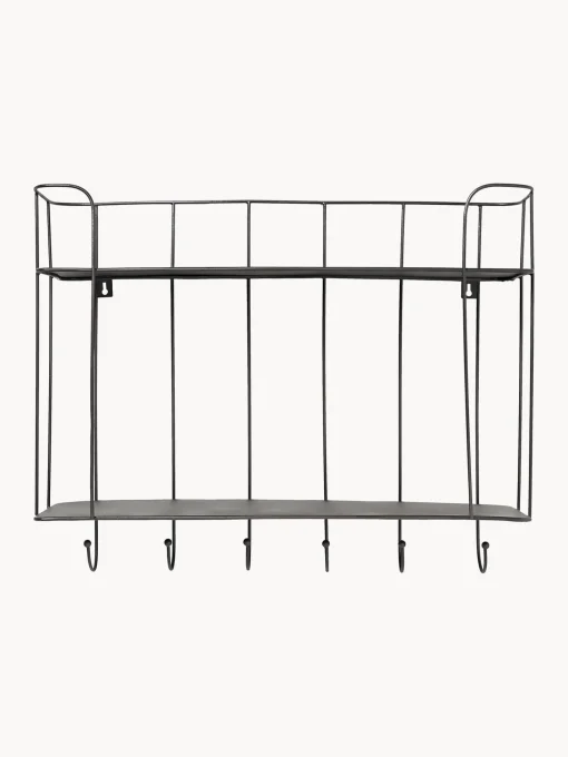 Estante De Pared Con Ganchos De Metal Hebda
