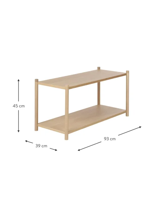 Estanteria De Madera De Roble Sceene