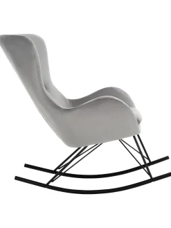 Mecedora De Terciopelo Wing