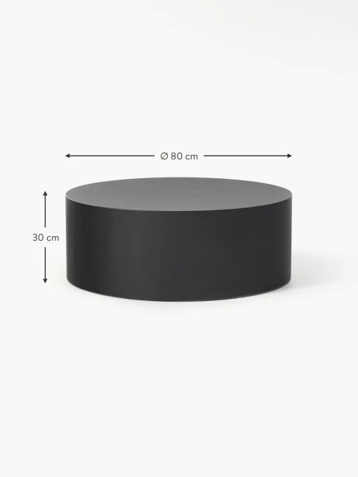 Mesa De Centro Redonda De Madera Dan