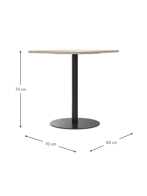 Mesa De Comedor De Arenisca Harbour, 60 X 70 Cm