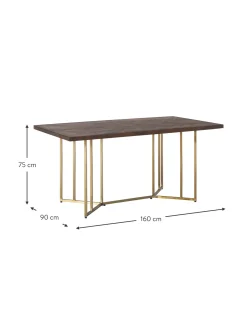 Mesa De Comedor De Madera De Mango Luca, Tamanos Diferentes