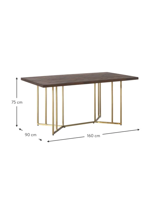 Mesa De Comedor De Madera De Mango Luca, Tamanos Diferentes