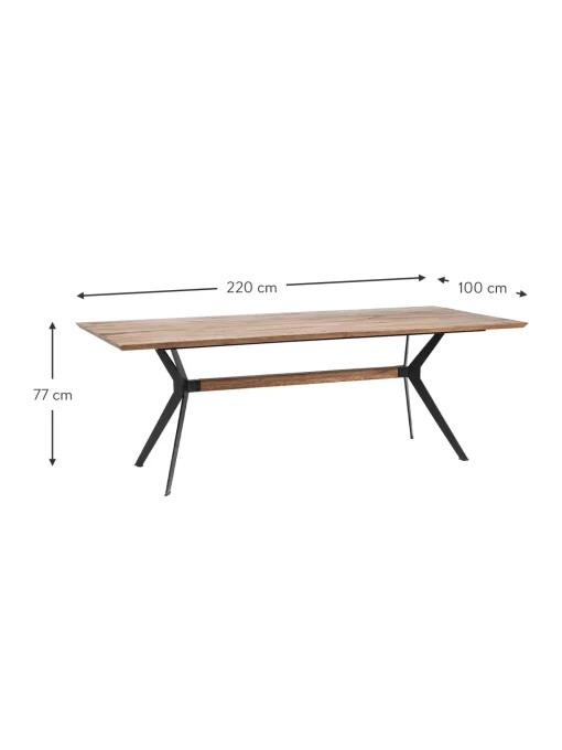 Mesa De Comedor En Roble Downtown, Tamanos Diferentes