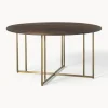 Mesa De Comedor Redonda De Madera De Mango Luca, Tamanos Diferentes