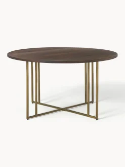 Mesa De Comedor Redonda De Madera De Mango Luca, Tamanos Diferentes