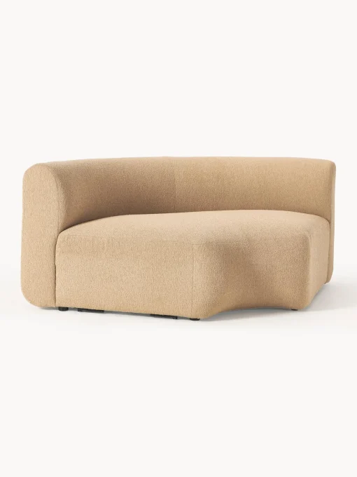 Modulo De Esquina Redondo En Tejido Boucle Sofa Sofia
