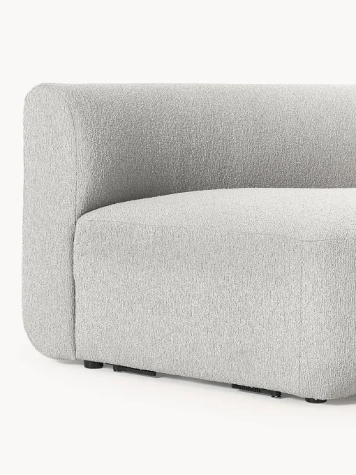 Modulo De Esquina Redondo En Tejido Boucle Sofa Sofia