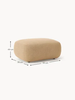 Reposapies Puf En Tejido Boucle Sofia