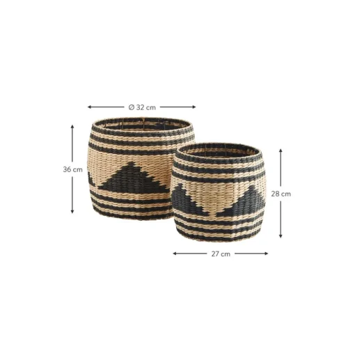 Set De Cestas De Jacinto De Agua Pyramid, 2 Uds.