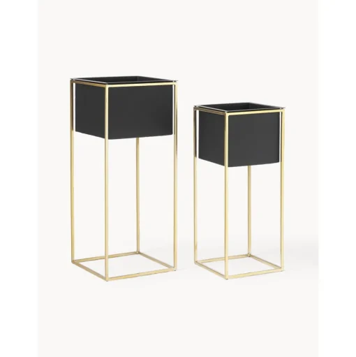 Set De Maceteros De Metal Leilani, 2 Uds.