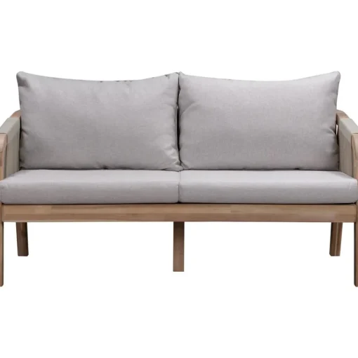 Set Lounge Para Exterior De Madera De Acacia Lu, 4 Pzas.