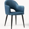 Silla Con Reposabrazos De Terciopelo Rachel