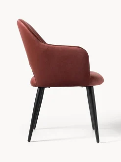 Silla Con Reposabrazos De Terciopelo Rachel