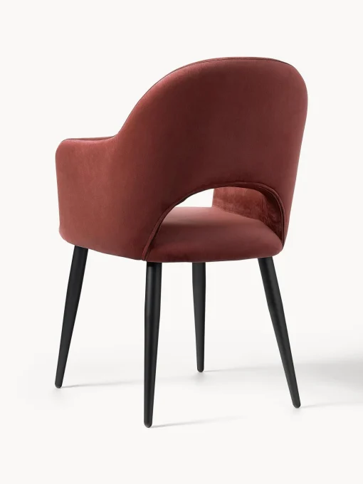 Silla Con Reposabrazos De Terciopelo Rachel