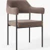 Silla Con Reposabrazos Tapizada Zoe