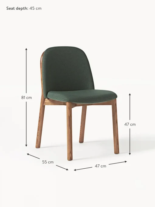 Silla Tapizada De Madera De Fresno Julie