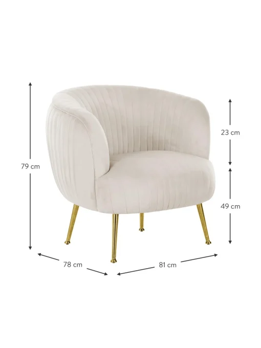 Sillon Coctel De Terciopelo Cara