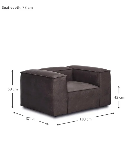 Sillon De Cuero Reciclado Lennon