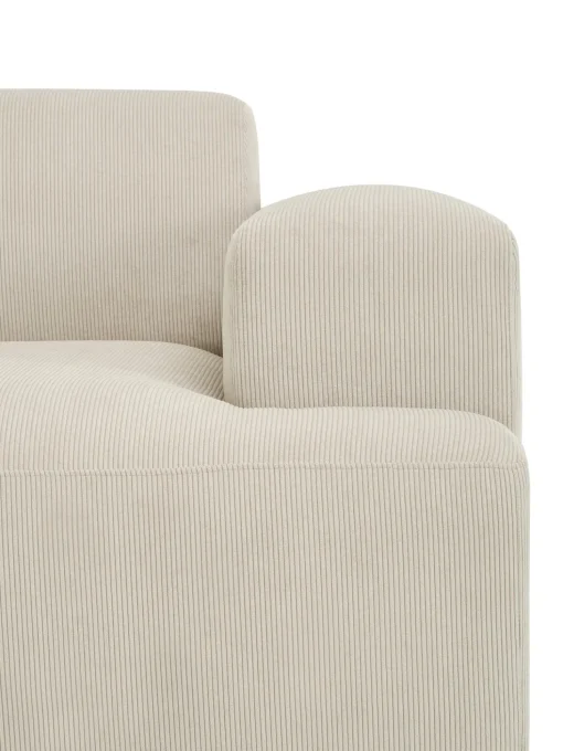 Sofa Rinconera De Pana Melva (3 Plazas)