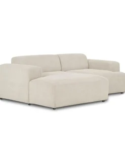 Sofa Rinconera De Pana Melva (3 Plazas)