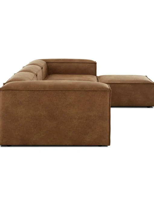Sofa Rinconera Modular De Cuero Lennon (4 Plazas)
