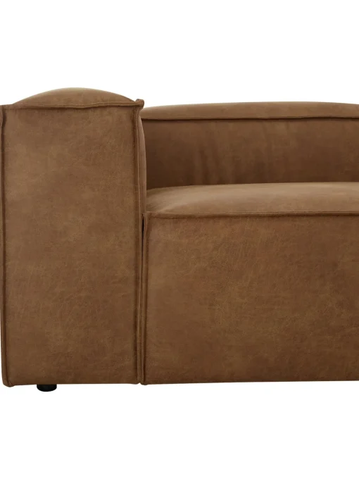Sofa Rinconera Modular De Cuero Lennon (4 Plazas)