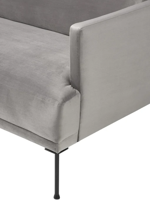 Sofa Rinconera Pequeno De Terciopelo Fluente