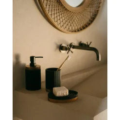 Vaso Cepillo De Dientes Con Madera Laura