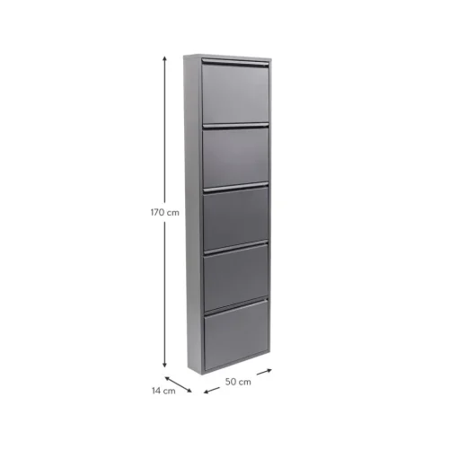 Zapatero De Pared Caruso, Puertas Abatibles