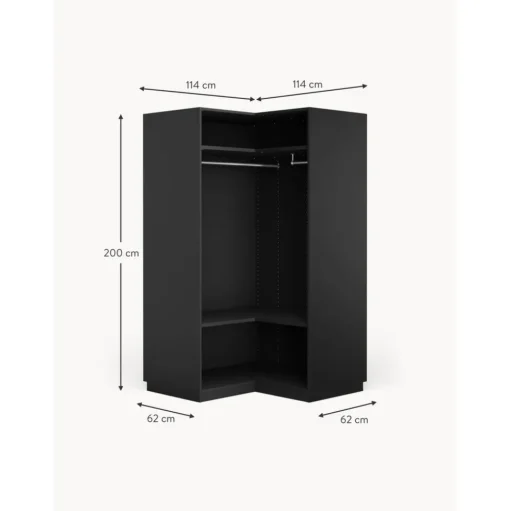 Armario Esquinero Modular Leon, 2 Puertas (115 Cm), Diferentes Variantes
