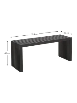 Banco De Madera De Caoba Rib