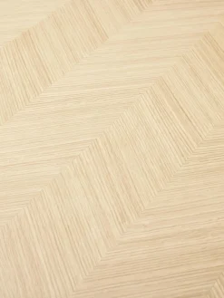 Mesa De Comedor De Madera De Roble Diseno Espiga Herringbone, 160 X 80 Cm