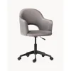 Silla De Oficina Con Reposabrazos De Terciopelo Rachel, Altura Regulable
