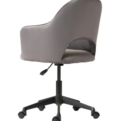 Silla De Oficina Con Reposabrazos De Terciopelo Rachel, Altura Regulable