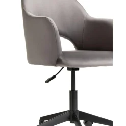 Silla De Oficina Con Reposabrazos De Terciopelo Rachel, Altura Regulable